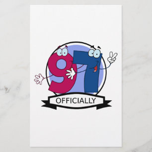 Papier Bannière d'anniversaire officielle 97
