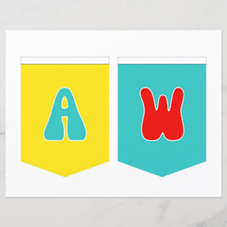 Papier Bannière de Maligayang Kaarawan AW