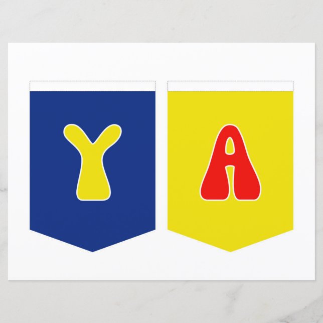 Papier Bannière Joyeux Anniversaire YA (Devant)