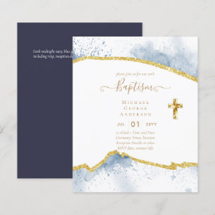 Papier Baptême BUDGÉTAIRE Christening Communion INVITATIO