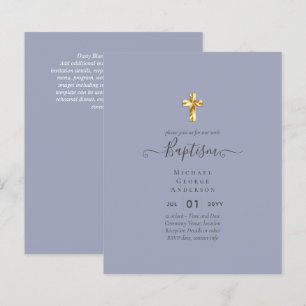 Papier Baptême BUDGÉTAIRE Christening Communion INVITATIO