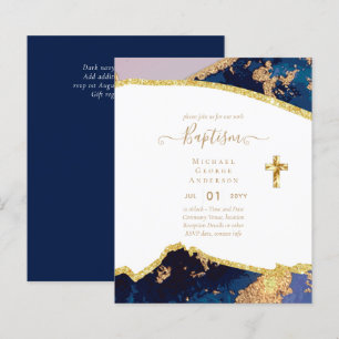 Papier Baptême BUDGÉTAIRE Christening Communion INVITATIO