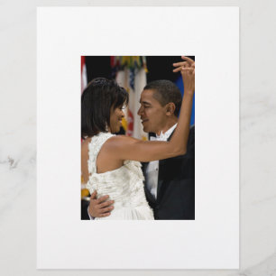 Papier Barack et Michelle Obama