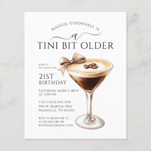 Papier BARGAIN A Tini Bit Martini plus âgé 21e anniversai
