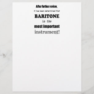 Papier Baritone instrument le plus important