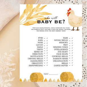 Papier Barnyard Animals - Qui Sera Baby? Jeu
