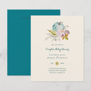 Papier BAS BUDGET Citrouille Automne BÉBÉ DOUCHE Invitati
