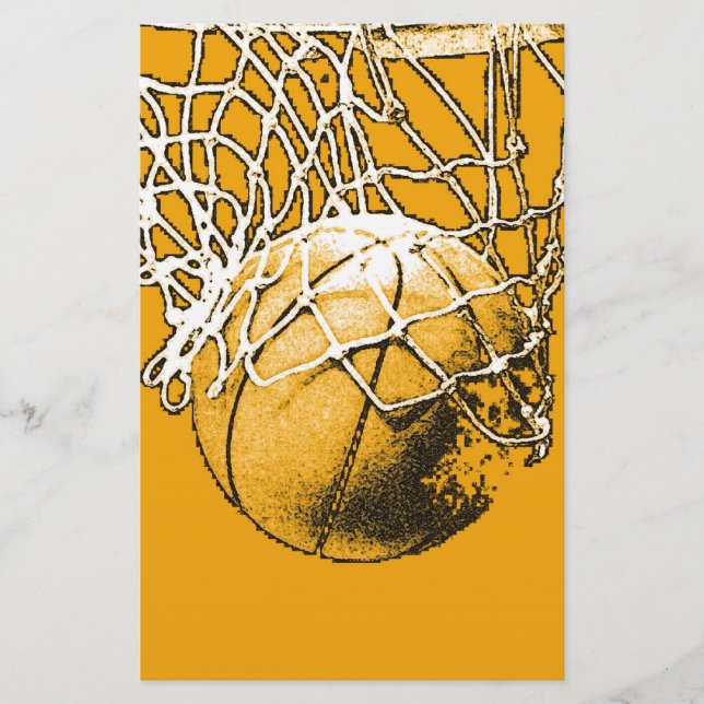 Papier Basket-ball Art pop (Devant)