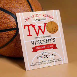 Papier Basket-ball mignon Rubon Budget 2e Invitation d'an