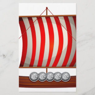 Papier Bateau viking