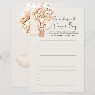 Papier Bear Baby Game - Devinez ce qu'il y a dans le sac 