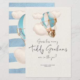 Papier Bear Baby shower Game - Combien De Grahams Teddy ?