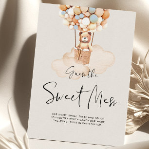 Papier Bear Baby shower Game - Devinez Le Mess Sweet!