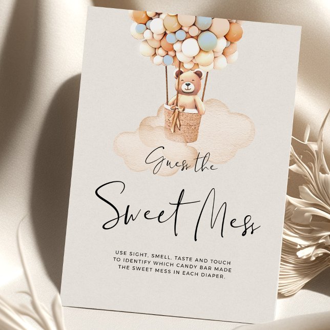 Papier Bear Baby shower Game - Devinez Le Mess Sweet! (Créateur téléchargé)