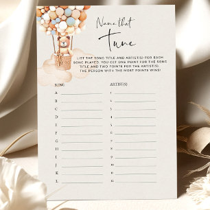 Papier Bear Baby shower Game - Nom That Tune!