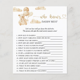 Papier Bear Qui connaît le meilleur jeu pour papa