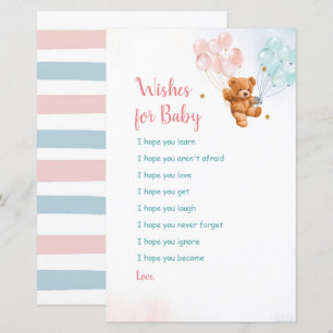 Papier Bear Rose et Blue Gold Star Waches pour bébé