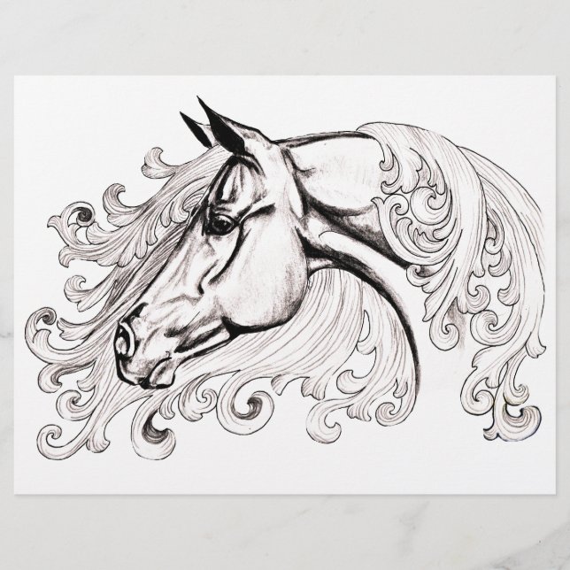 Papier beau cheval (Devant)