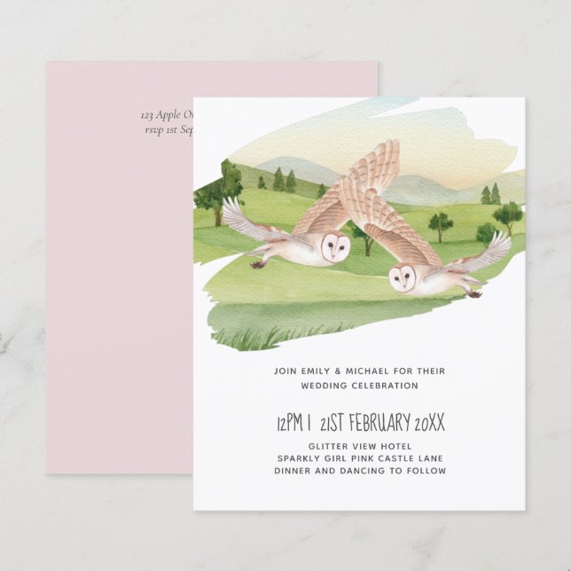 Papier Beau Mariage OWLS (Devant / Derrière)