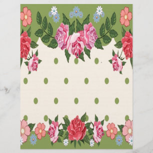Papier Beau motif floral