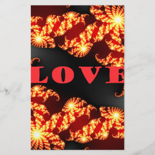 Papier Beau univers coloré extraordinaire Love text
