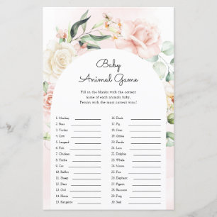 Papier Bébé Animaux Garçon Blue Elephant Baby shower Jeu