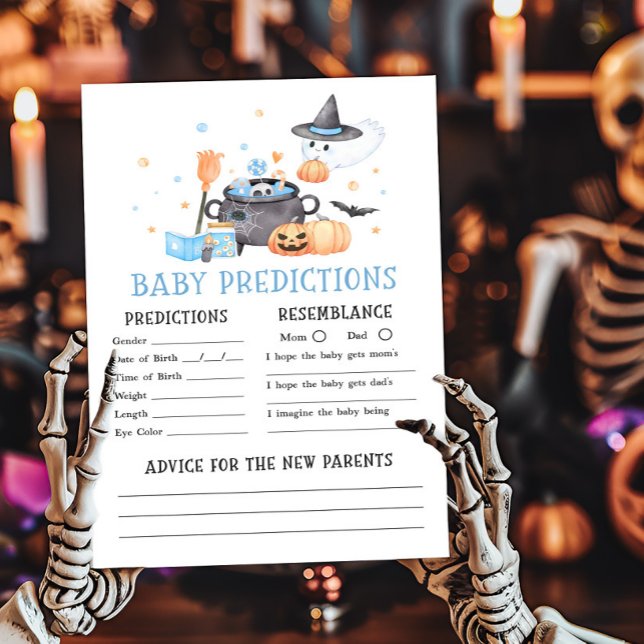 Papier Bébé brasse Blue Baby Predictions jeu (Baby is Brewing Baby Shower Baby Predictions Game)