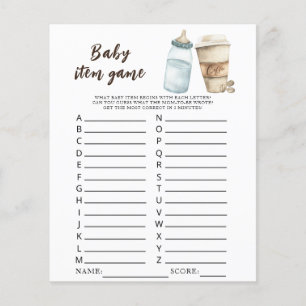 Papier Bébé brasse du café baby shower Baby Item Jeu