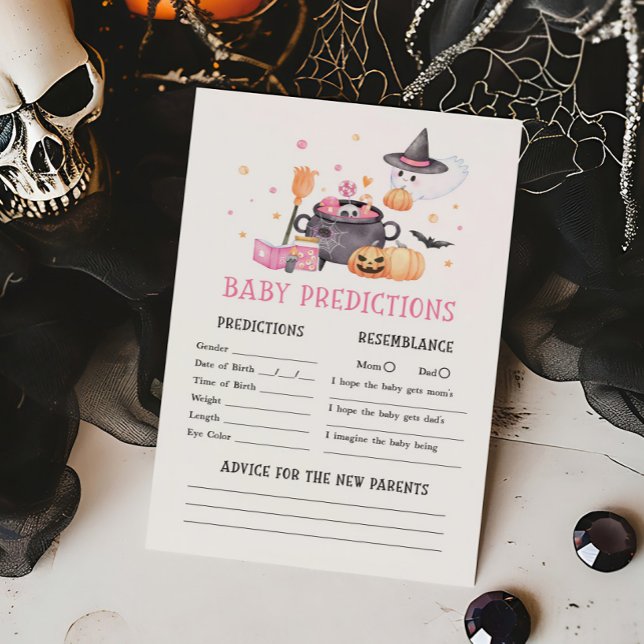 Papier Bébé brasse rose Baby Predictions jeu (Baby is Brewing Baby Shower Baby Predictions Game)