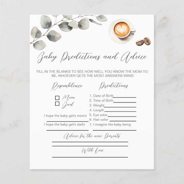 Papier Bébé café spectacle, Conseils pour jeu de nouveaux (Devant)