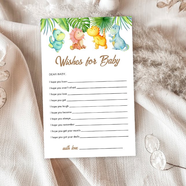 Papier Bébé Dinosaures Voeux pour bébé (Créateur téléchargé)