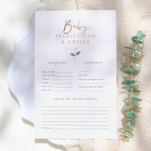 Papier Bébé en fleurs   Prédictions et conseils pour bébé