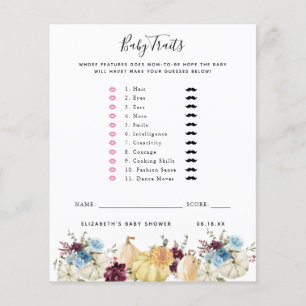 Papier Bébé Jeu Baby shower