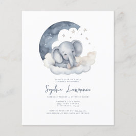 Papier Bébé mignon Eléphant Baby shower Invitation