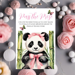 Papier Bébé Panda Baby shower fille Passez le jeu de prix