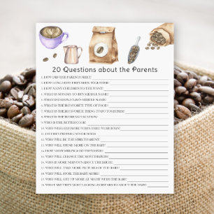 Papier Bébé prépare du café - 20 questions sur les parent