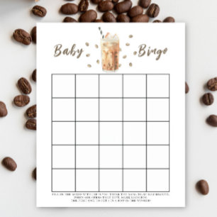 Papier Bébé prépare du café Jeu de bingo pour baby shower