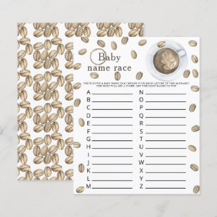 Papier Bébé prépare du café - Jeu de course de noms de bé
