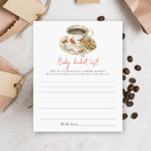 Papier Bébé prépare du café - Liste de choses à faire pou
