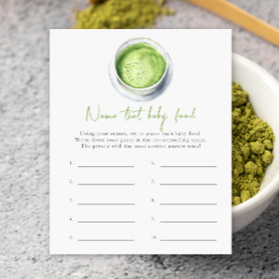 Papier Bébé prépare du matcha - Nommez ce repas pour bébé