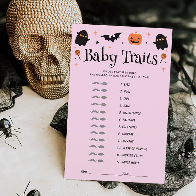 Papier Bébé Traits Halloween Witchy Baby shower Jeu (Créateur téléchargé)