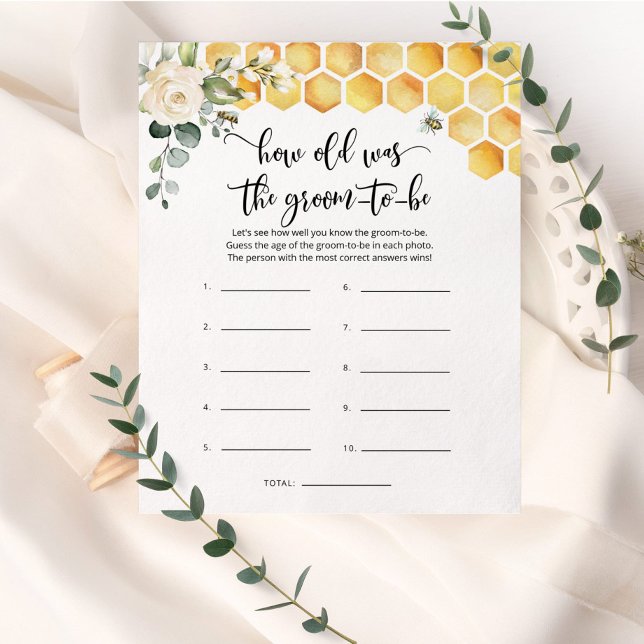 Papier Bee How old était le marié à être la nuptiale douc (Créateur téléchargé)