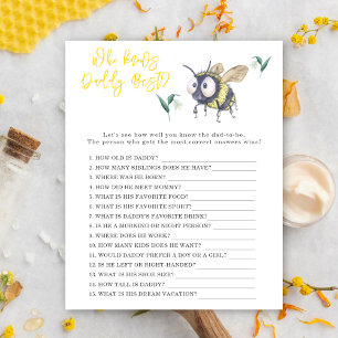Papier Bee - Jeu Qui connaît le mieux papa