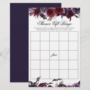 Papier Belle déplaisante Gothique Floral Douche Cadeau