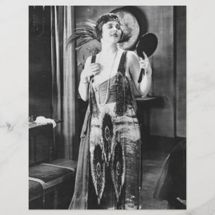 Papier Belle robe de femme Flapper 1920