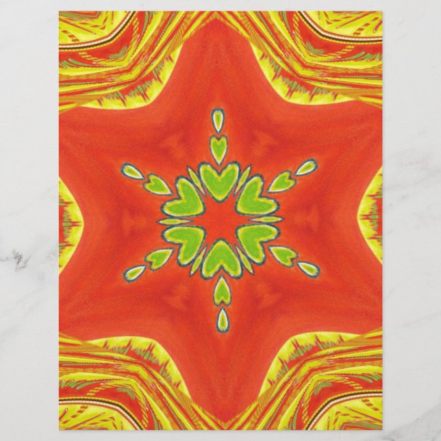 Papier Belles couleurs Extraordinaires Golden Red African (Devant)