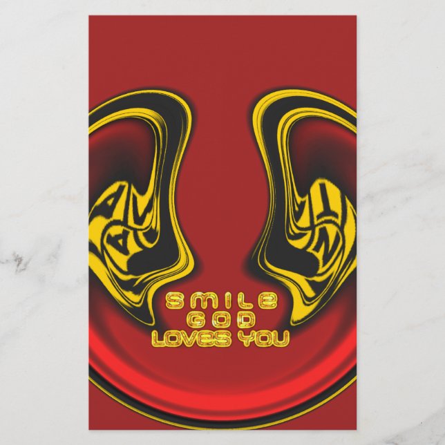 Papier Bénédiction d'en haut : L'Amour de Dieu Salutation (Devant)