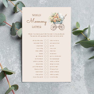 Papier Berceau de bébé vintage Would Mommy Rather Jeu de