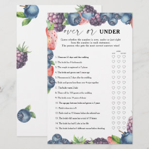 Papier Berries - Plus ou sous la douche nuptiale