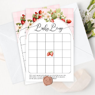 Papier Berry douce fraise baby shower jeu de bingo